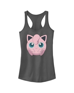 Майка-Борцовка с изображением покемона Джигглипаффа для юниоров, серый Licensed character