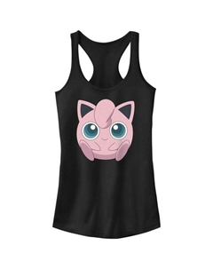 Майка-Борцовка с изображением покемона Джигглипаффа для юниоров, черный Licensed character