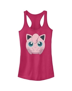 Майка-Борцовка с изображением покемона Джигглипаффа для юниоров, цвет raspberry Licensed character