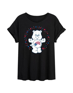 Футболка Juniors Care Bears America Stars Hearts Oversize, черный Licensed character