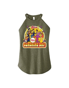 Майка с высоким воротом от Brady Bung Sunshine Day для юниоров, зеленый Licensed character