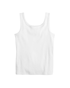Майка с двумя вырезами для девочек 6-20 лет, стандартные и большие размеры, белый So