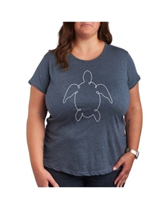 Футболка с рисунком морской черепахи, синий Unbranded