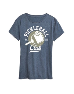 Женская футболка с принтом клуба пиклбола, синий Unbranded
