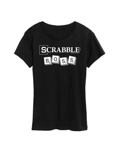 Женская футболка Scrabble Boss, черный Hasbro