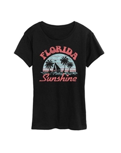 Женская футболка Florida Sunshine с принтом, черный Unbranded