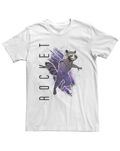 Футболка "Мстители: Финал" с Ракетой и галактикой больших размеров, белый Marvel