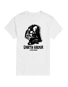 Мужская футболка с рисунком Дарта Вейдера, белый Star wars