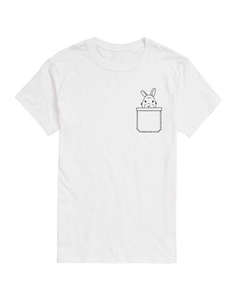 Мужская футболка с карманом и пасхальным кроликом, белый Licensed character