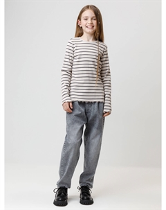 Лонгслив в рубчик для девочки Crockid