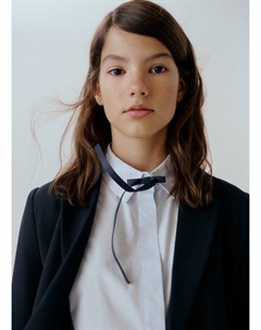 Укороченная рубашка для девочек, Белый Ostin