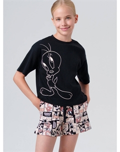 Комплект трикотажный фуфайка футболка шорты Playtoday