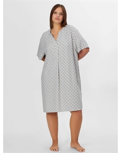 Туника женская серая с принтом в виде лого Mark formelle