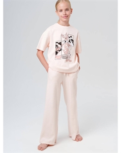 Комплект трикотажный фуфайка футболка брюки Playtoday