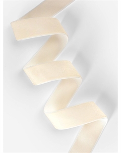 Лента бархатная, 25 мм, 18±1 м, молочная №08 Арт узор