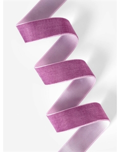 Лента бархатная, 25 мм, 18±1 м, сиреневая №199 Арт узор