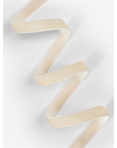 Лента бархатная, 10 мм, 18±1 м, молочная №08 Арт узор