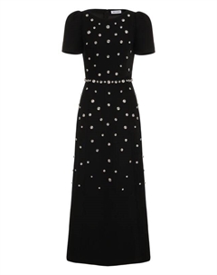 Платье с отделкой стразами Dice kayek