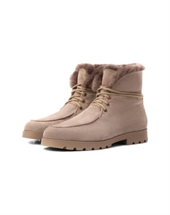 Замшевые ботинки Santoni