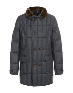 Пуховик Morris-L с воротником из овчины Moorer