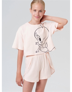 Пижама трикотажная для девочек Playtoday tween
