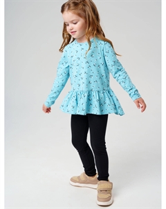 Комплект трикотажный для девочек: фуфайка (футболка с длинными рукавами), брюки (легинсы) Playtoday kids