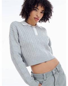 Джемпер вязаный с косами Твое