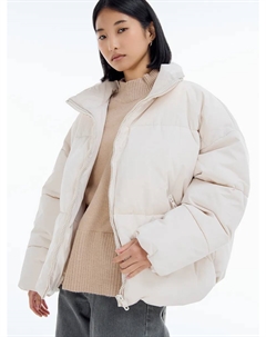 Утепленная куртка зефирка пуховик осенняя оверсайз Твое