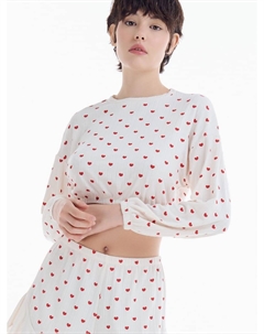 Домашний лонгслив в сердечко Твое