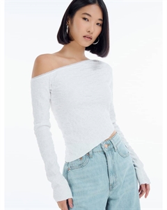 Облегающий лонгслив с асимметричным вырезом Твое