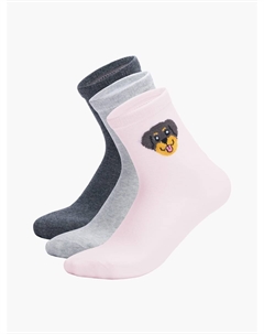 Носки - 3 пары с принтом собак Твое