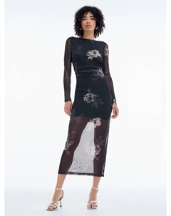 Длинное платье футляр сетка Твое