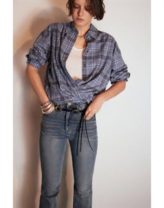 Рубашка хлопковая в клетку Befree