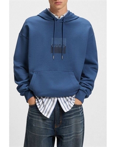 Худи хлопковое с карманом Hugo