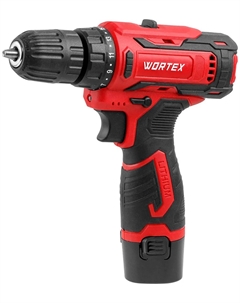 Аккумуляторная дрель-шуруповерт BD 1220 Li, в чемодане, 2х1.5 А*ч Wortex