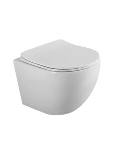 Подвесной унитаз Uno BB7306CHR/SC безободковый, с крышкой микролифт, белый Belbagno