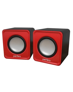 Акустика 2.0 Perfeo WAVE, 6 Вт, красный (PF_5128)