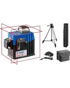 Нивелир лазерный Профессионал КРЕСТ 3D, №2, 20-70м 34908-2 Зубр