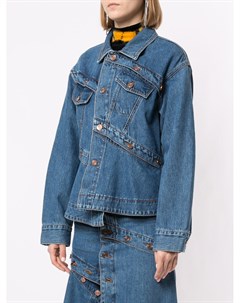 J koo джинсовая куртка асимметричного кроя s синий J koo