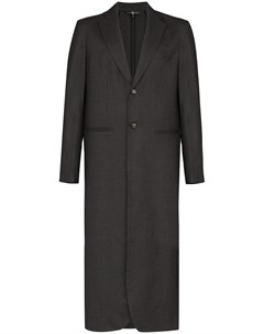 Edward crutchley длинное однобортное пальто s серый Edward crutchley