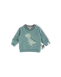 Толстовка Dino World, для малышей и малышей, зеленый Sigikid