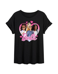 Футболка Juniors' Hearts большого размера, черный Barbie