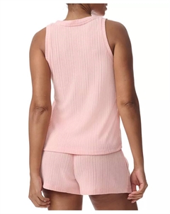 Женский комплект пижамы TH с V-образным вырезом и шортами-боксерами (2 предмета), розовый Tommy hilfiger