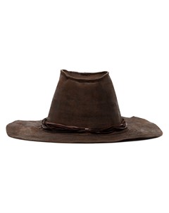 Caravana шляпа с эффектом состаренной кожи один размер коричневый Caravana
