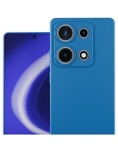 Чехол-накладка Silicone Case для Xiaomi REDMI Note 14S Синий Krutoff