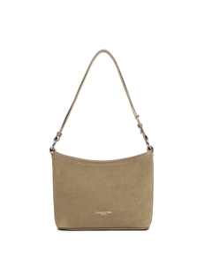 Сумка-ведро на молнии S замша натуральная бежевый Lancaster