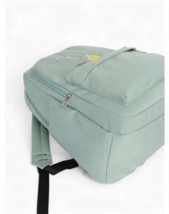 Рюкзак школьный на молнии, с карманами, с принтом, размер 30×15×43 см, зеленый Nobrand