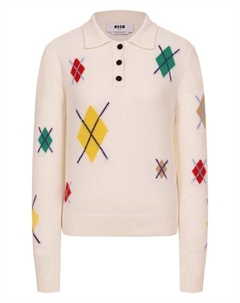 Поло из шерсти и кашемира Msgm