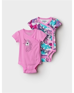 Боди детское трикотажное для девочек, 2 шт в комплекте Playtoday newborn