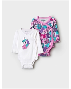 Боди детское трикотажное для девочек, 2 шт в комплекте Playtoday newborn